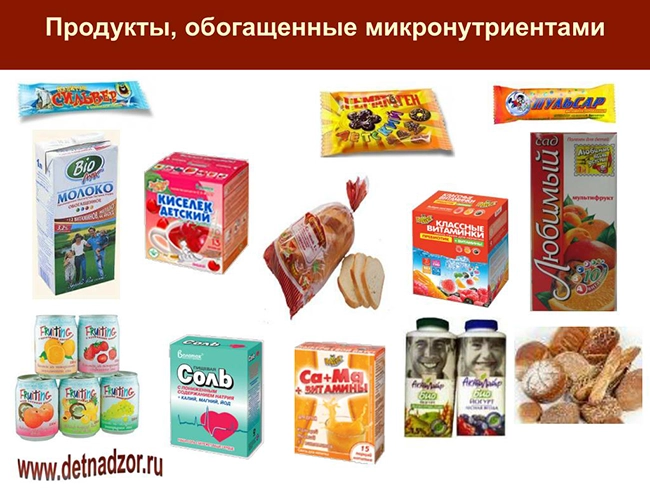 обогащение продуктов